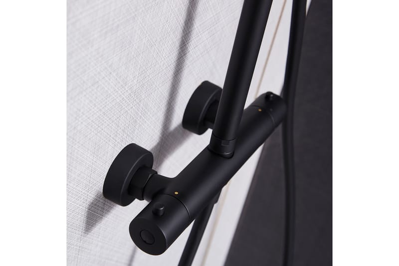 Takduschset med blandare | Brusa - Svart - Hus & renovering - Kök & bad - Badrum - Duscharmatur & dusch tillbehör