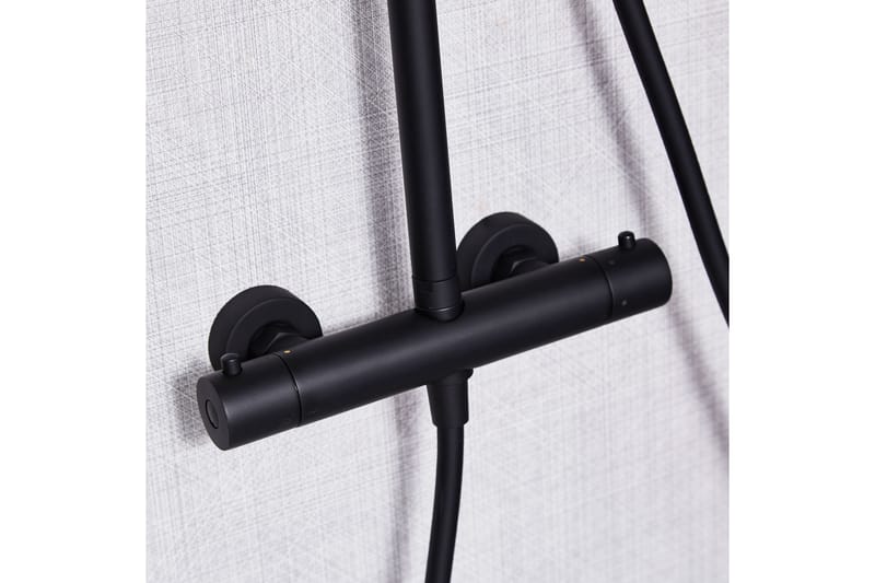 Takduschset med blandare | Brusa - Svart - Hus & renovering - Kök & bad - Badrum - Duscharmatur & dusch tillbehör