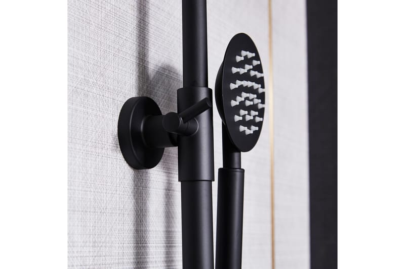Takduschset med blandare | Brusa - Svart - Hus & renovering - Kök & bad - Badrum - Duscharmatur & dusch tillbehör