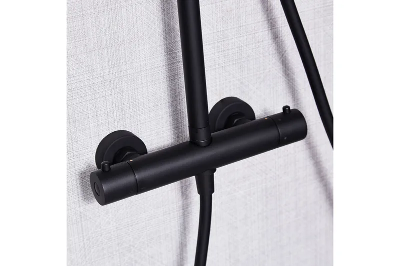 Takduschset med blandare | Brusa - Svart - Hus & renovering - Kök & bad - Badrum - Duscharmatur & dusch tillbehör