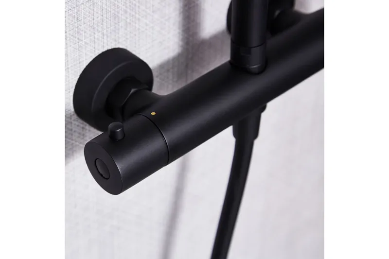 Takduschset med blandare | Brusa - Svart - Hus & renovering - Kök & bad - Badrum - Duscharmatur & dusch tillbehör