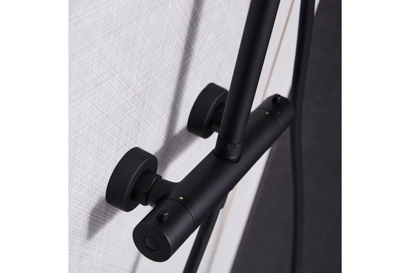 Takduschset med blandare | Brusa - Svart - Hus & renovering - Kök & bad - Badrum - Duscharmatur & dusch tillbehör