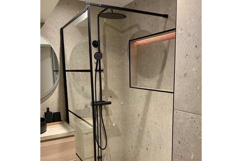 Takduschset med blandare | Brusa - Svart - Hus & renovering - Kök & bad - Badrum - Duscharmatur & dusch tillbehör