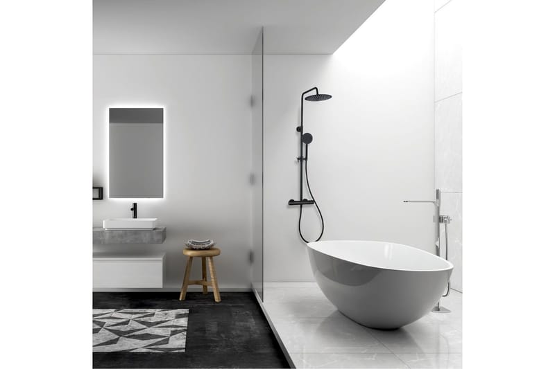 Takduschset med blandare | Brusa - Svart - Hus & renovering - Kök & bad - Badrum - Duscharmatur & dusch tillbehör