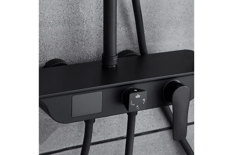 Takduschset med LED-display - Hus & renovering - Kök & bad - Badrum - Duscharmatur & dusch tillbehör