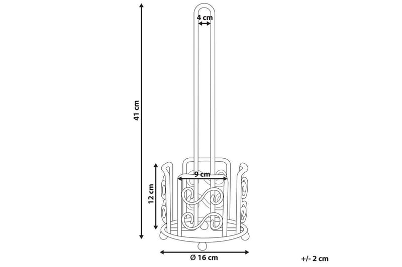 Toalettpappershållare Mandi Grå - Grå - Hus & renovering - Kök & bad - Badrum - Badrumstillbehör