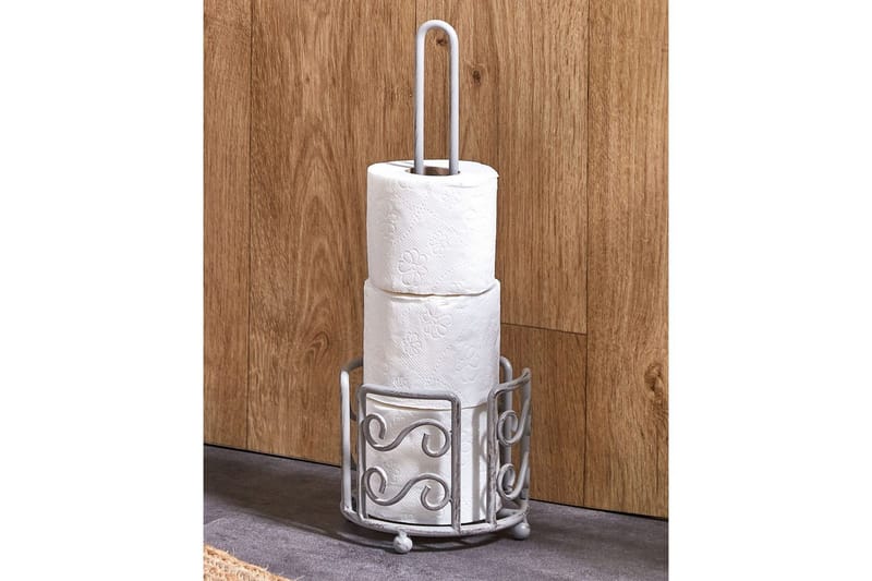 Toalettpappershållare Mandi Grå - Grå - Hus & renovering - Kök & bad - Badrum - Badrumstillbehör