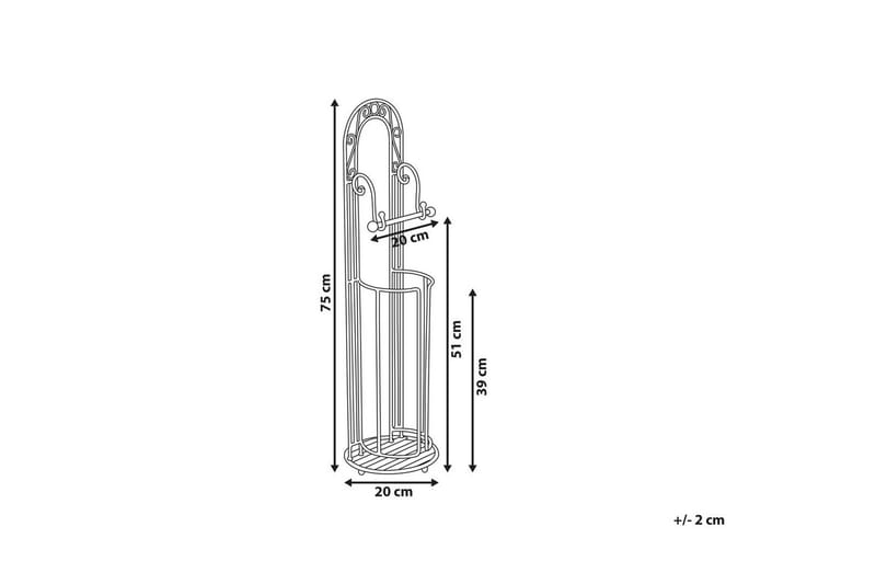 Toalettpappershållare Temuco Svart - Svart - Hus & renovering - Kök & bad - Badrum - Badrumstillbehör