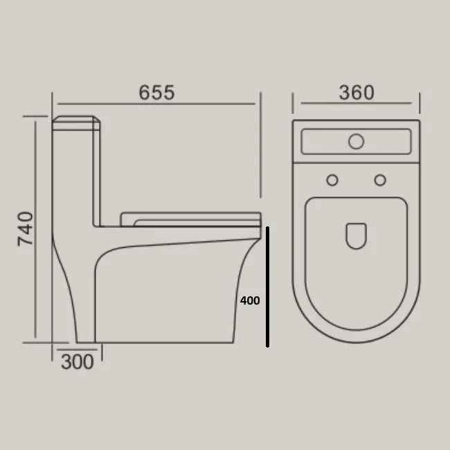 Golvstående toalett | Dubbelspolning | Modern design - Hus & renovering - Kök & bad - Badrum - Toalettstol & WC stol - Golvstående toalett