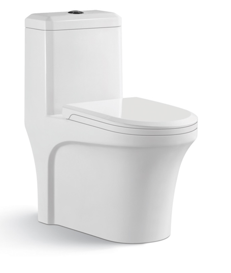 Golvstående toalett | Dubbelspolning | Modern design, undefined