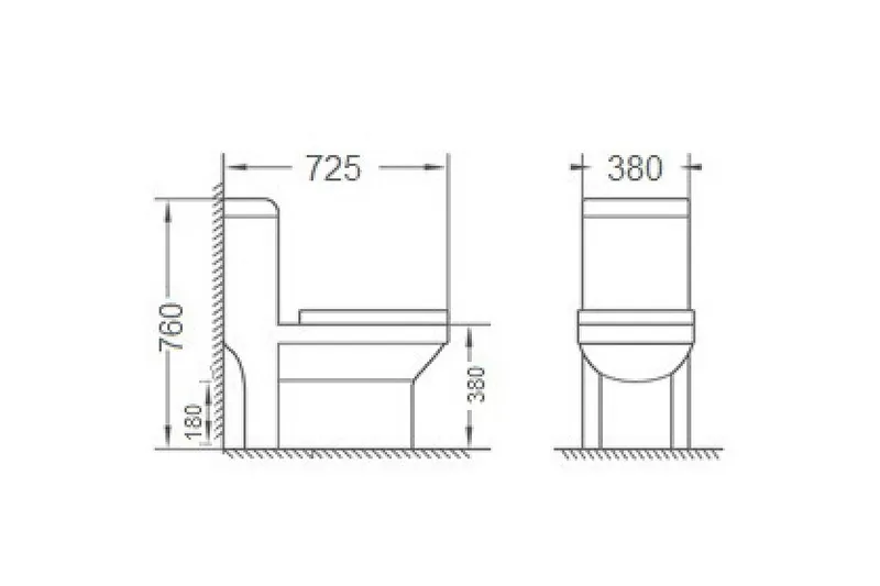 Golvstående Toalett - Hus & renovering - Kök & bad - Badrum - Toalettstol & WC stol - Golvstående toalett