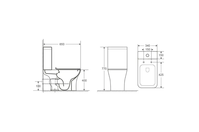 Golvstående Toalett - Hus & renovering - Kök & bad - Badrum - Toalettstol & WC stol - Golvstående toalett