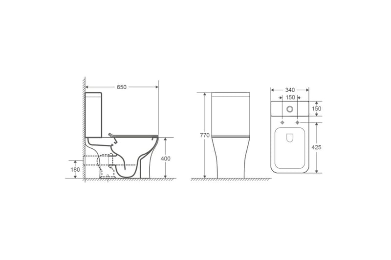Golvstående Toalett - Hus & renovering - Kök & bad - Badrum - Toalettstol & WC stol - Golvstående toalett