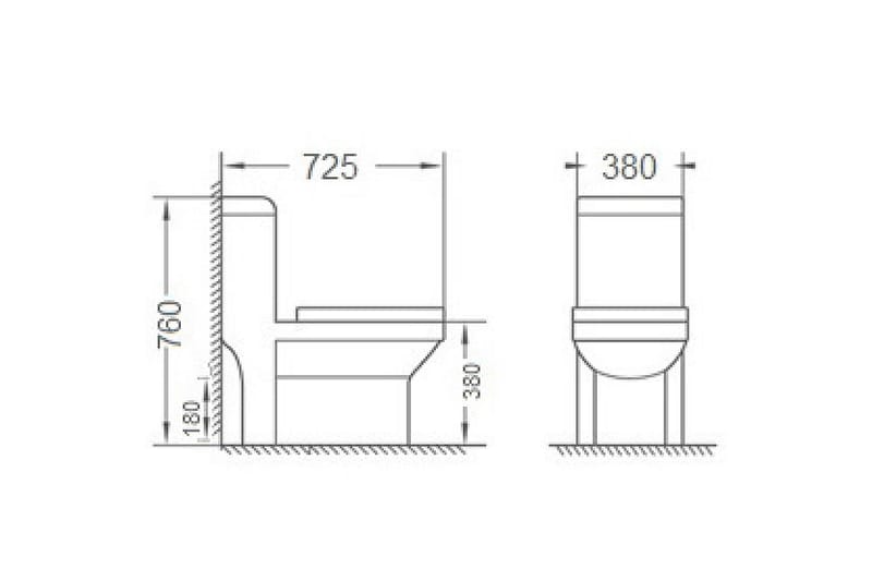 Golvstående Toalett - Hus & renovering - Kök & bad - Badrum - Toalettstol & WC stol - Golvstående toalett