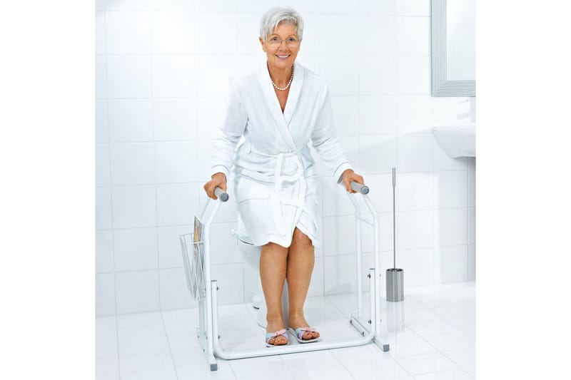 RIDDER Mobilt stödhandtag för toaletter vit 100 kg A0110101 - Toalettstol & WC stol