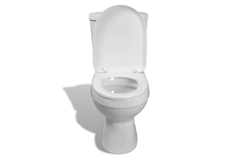 Toalettstol komplett med cistern vit - Vit - Golvstående toalett