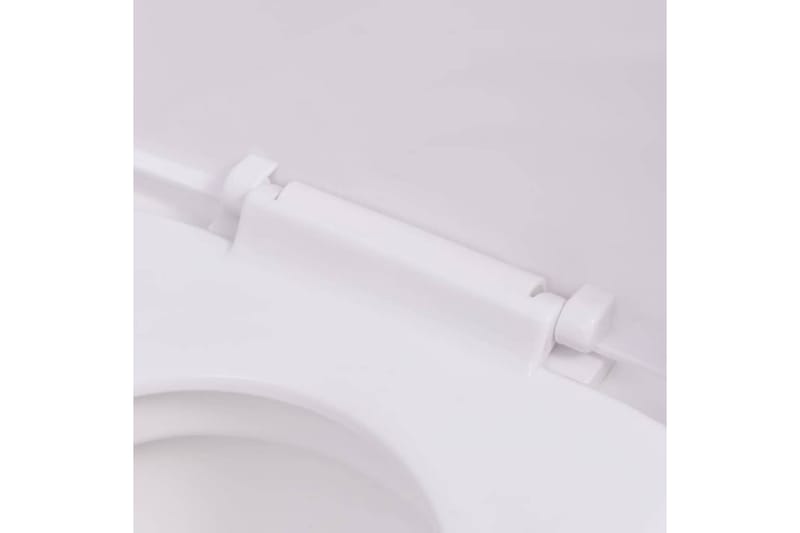 Vägghängd toalett med dold cistern keramik vit - Vit - Vägghängd toalett