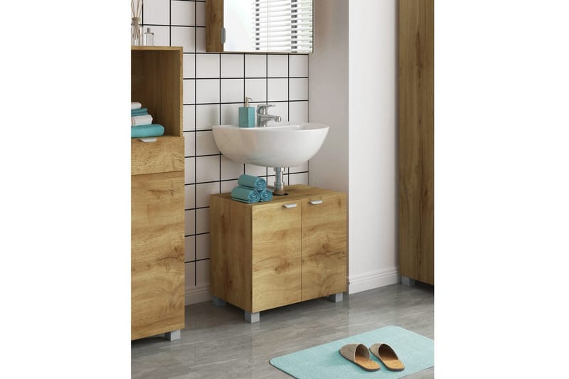 Atlas Fristående Handfat 60x55 cm - Natur - Hus & renovering - Kök & bad - Badrum - Tvättställ & handfat - Enkelhandfat