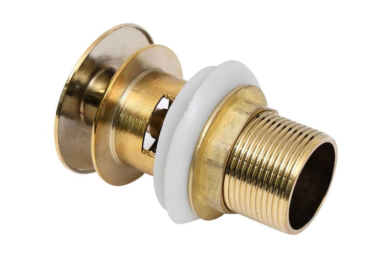 Pop-up bottenventil med överflödesfunktion guld 6,4x6,4x9,1 - Guld - Hus & renovering - Kök & bad - Badrum - Tvättställ & handfat - Bottenventil tvättställ