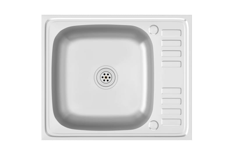 Diskho med avrinningsyta silver 500x600x155 mm rostfritt stå - Silver - Hus & renovering - Kök & bad - Badrum - Tvättställ & handfat - Enkelhandfat