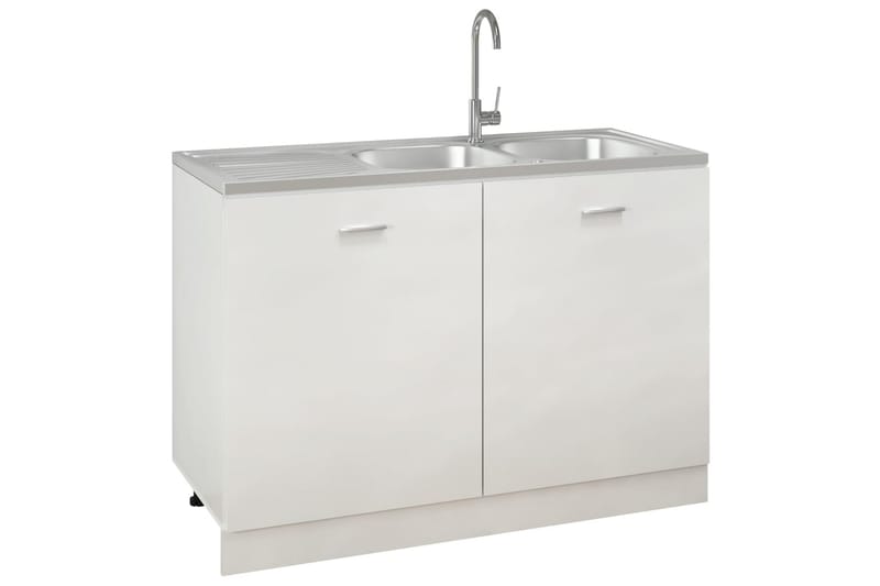 Dubbla diskhoar silver 1200x500x155 mm rostfritt stål - Silver - Hus & renovering - Kök & bad - Badrum - Tvättställ & handfat - Dubbelhandfat