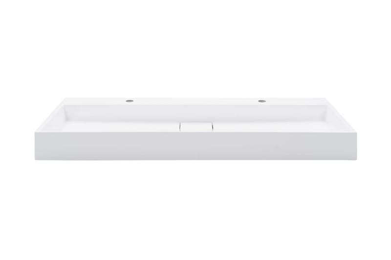 Handfat 120x46x11 cm mineralgjuten vit - Vit - Hus & renovering - Kök & bad - Badrum - Tvättställ & handfat - Dubbelhandfat