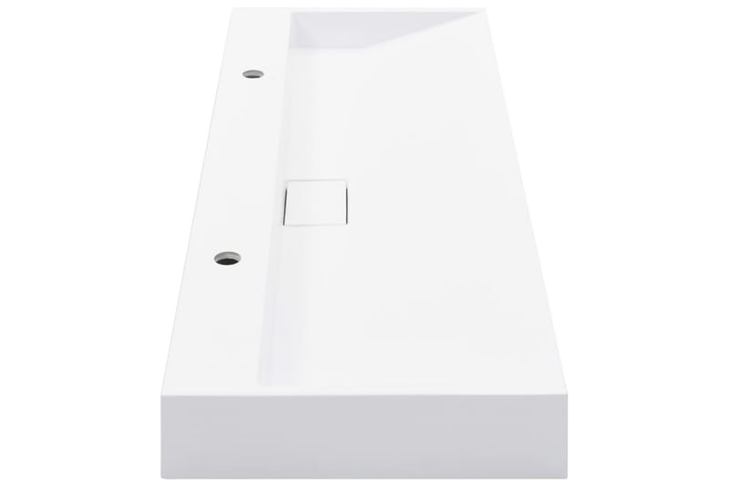 Handfat 120x46x11 cm mineralgjuten vit - Vit - Hus & renovering - Kök & bad - Badrum - Tvättställ & handfat - Dubbelhandfat
