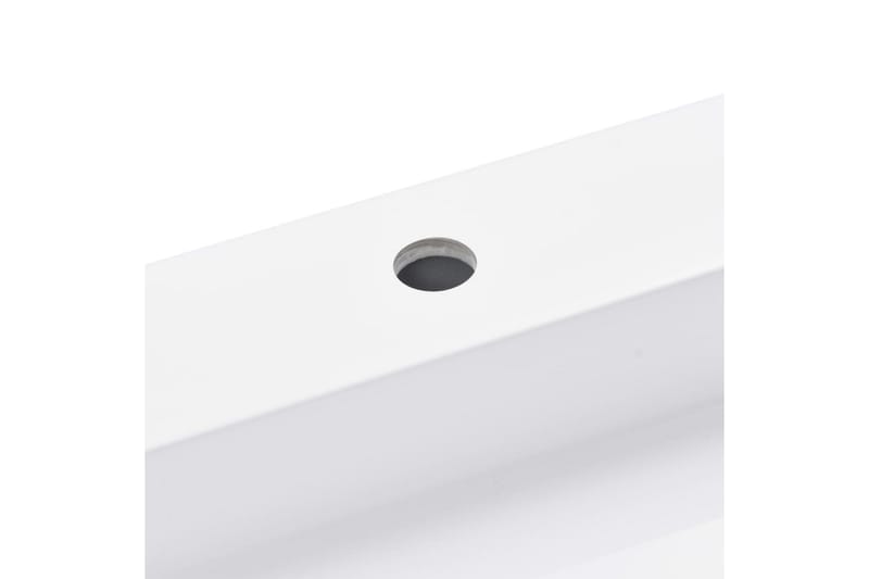 Handfat 120x46x11 cm mineralgjuten vit - Vit - Hus & renovering - Kök & bad - Badrum - Tvättställ & handfat - Dubbelhandfat