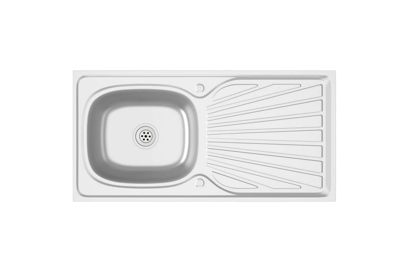 Diskho med avrinningsyta silver 10005600x155 mm rostfritt st - Silver - Hus & renovering - Kök & bad - Badrum - Tvättställ & handfat - Enkelhandfat