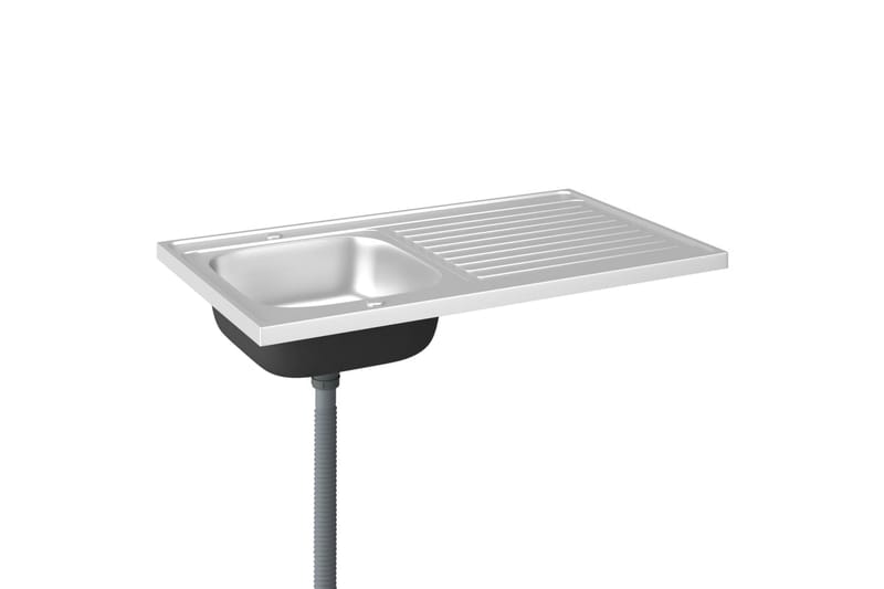 Diskho med avrinningsyta silver 1000x600x155 mm rostfritt st - Silver - Hus & renovering - Kök & bad - Badrum - Tvättställ & handfat - Enkelhandfat