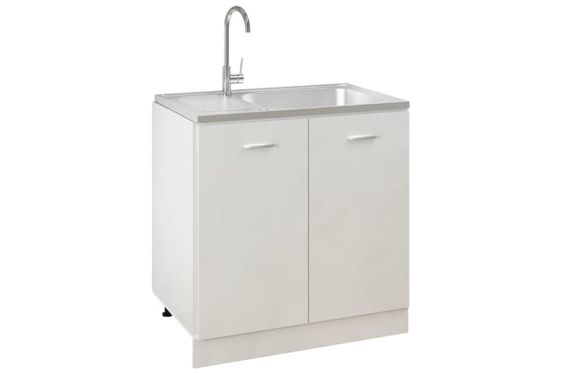 Diskho med avrinningsyta silver 800x500x155 mm rostfritt stå - Silver - Hus & renovering - Kök & bad - Badrum - Tvättställ & handfat - Enkelhandfat