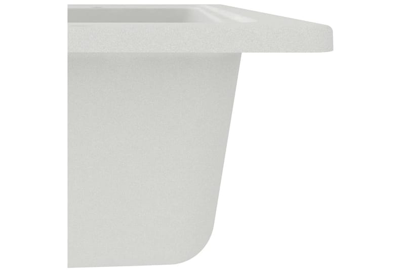 Diskho med bräddavlopp oval vit granit - Vit - Hus & renovering - Kök & bad - Badrum - Tvättställ & handfat - Enkelhandfat