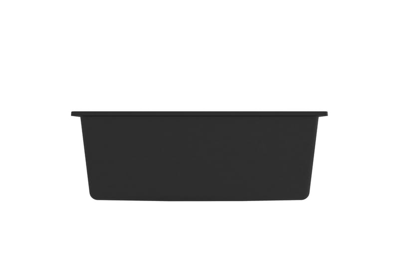 Diskho med bräddavlopp svart granit - Svart - Hus & renovering - Kök & bad - Badrum - Tvättställ & handfat - Enkelhandfat