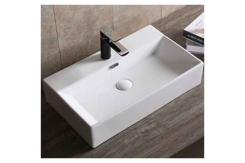 Fristående handfat 60 cm Vit - Hus & renovering - Kök & bad - Badrum - Tvättställ & handfat - Enkelhandfat