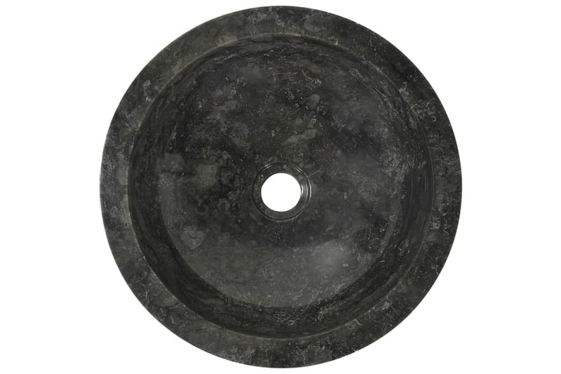 Handfat 40x12 cm marmor svart - Svart - Enkelhandfat