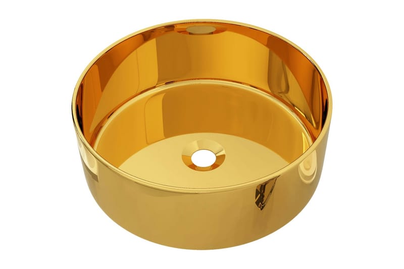 Handfat 40x15 cm keramik guld - Guld - Hus & renovering - Kök & bad - Badrum - Tvättställ & handfat - Enkelhandfat
