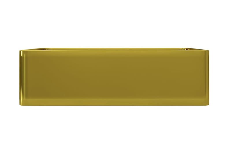 Handfat 41x30x12 cm keramik guld - Guld - Hus & renovering - Kök & bad - Badrum - Tvättställ & handfat - Enkelhandfat