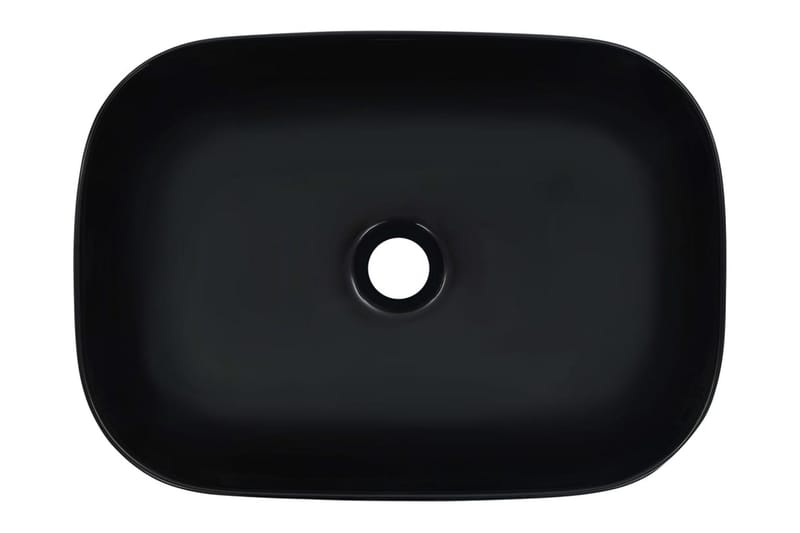 Handfat 45,5x32x13 cm keramik svart - Svart - Hus & renovering - Kök & bad - Badrum - Tvättställ & handfat - Enkelhandfat