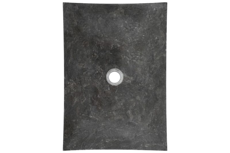 Handfat 50x35x12 cm marmor svart - Svart - Enkelhandfat