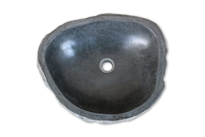 Handfat flodsten oval 30-37 cm - Grå - Enkelhandfat