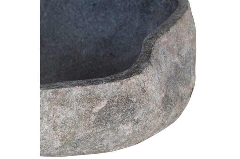 Handfat flodsten oval 46-52 cm - Grå - Enkelhandfat