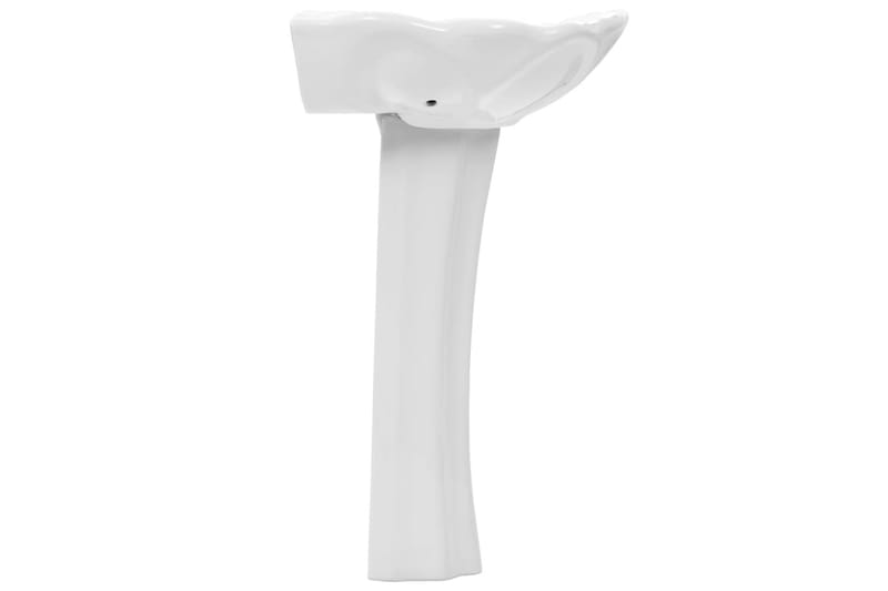 Handfat fristående med piedestal keramik 580x510x200 mm vit - Vit - Hus & renovering - Kök & bad - Badrum - Tvättställ & handfat - Enkelhandfat