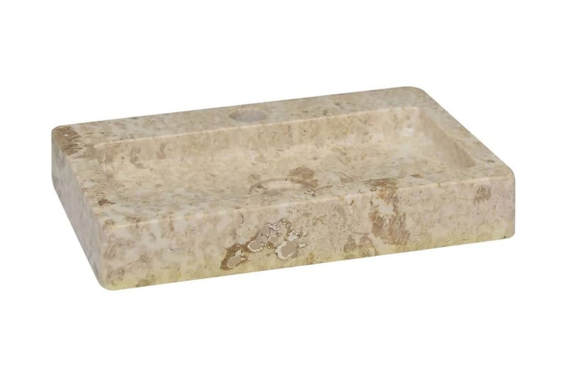 Handfat gräddvit 38x24x6,5 cm marmor - Vit - Hus & renovering - Kök & bad - Badrum - Tvättställ & handfat - Enkelhandfat