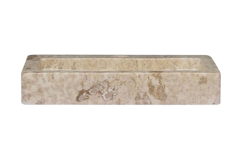 Handfat gräddvit 38x24x6,5 cm marmor - Vit - Hus & renovering - Kök & bad - Badrum - Tvättställ & handfat - Enkelhandfat