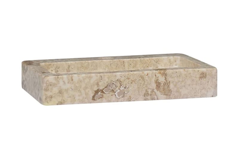 Handfat gräddvit 38x24x6,5 cm marmor - Vit - Hus & renovering - Kök & bad - Badrum - Tvättställ & handfat - Enkelhandfat