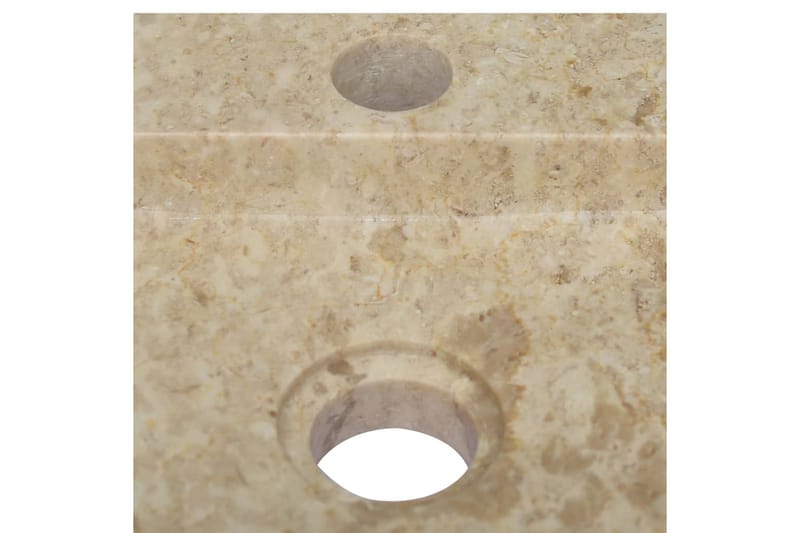 Handfat gräddvit 38x24x6,5 cm marmor - Vit - Hus & renovering - Kök & bad - Badrum - Tvättställ & handfat - Enkelhandfat