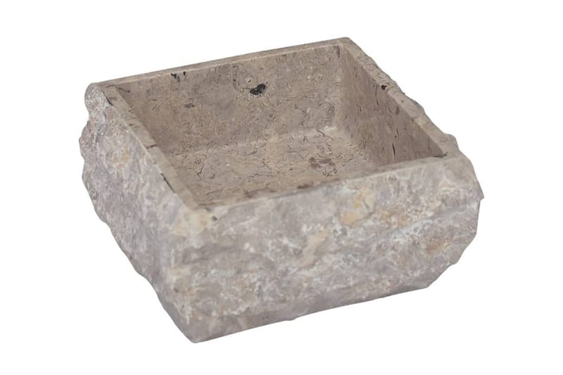 Handfat grå 30x30x13 cm marmor - Grå - Hus & renovering - Kök & bad - Badrum - Tvättställ & handfat - Enkelhandfat