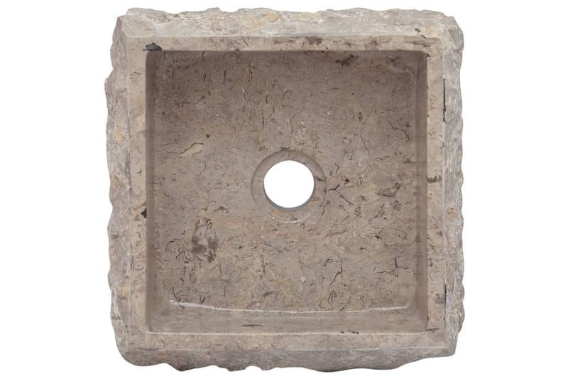 Handfat grå 30x30x13 cm marmor - Grå - Hus & renovering - Kök & bad - Badrum - Tvättställ & handfat - Enkelhandfat