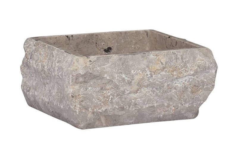 Handfat grå 30x30x13 cm marmor - Grå - Enkelhandfat
