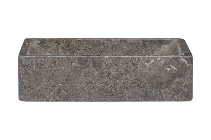 Handfat grå 45x30x12 cm marmor - Grå - Enkelhandfat